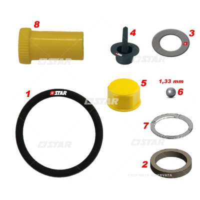 Star 60.124/05 COMPL C/RAIL INJ/REPAIR KIT (Ref/ BH Applications)