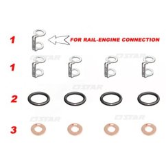 Star 60.166/76 SEAL KIT DENSO/INJ/C-R