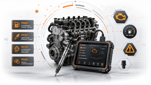 The most common diesel error codes